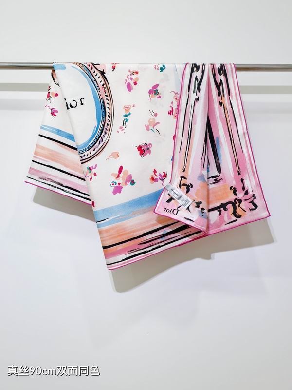 Dior silk scarf 90X90cm E070752
